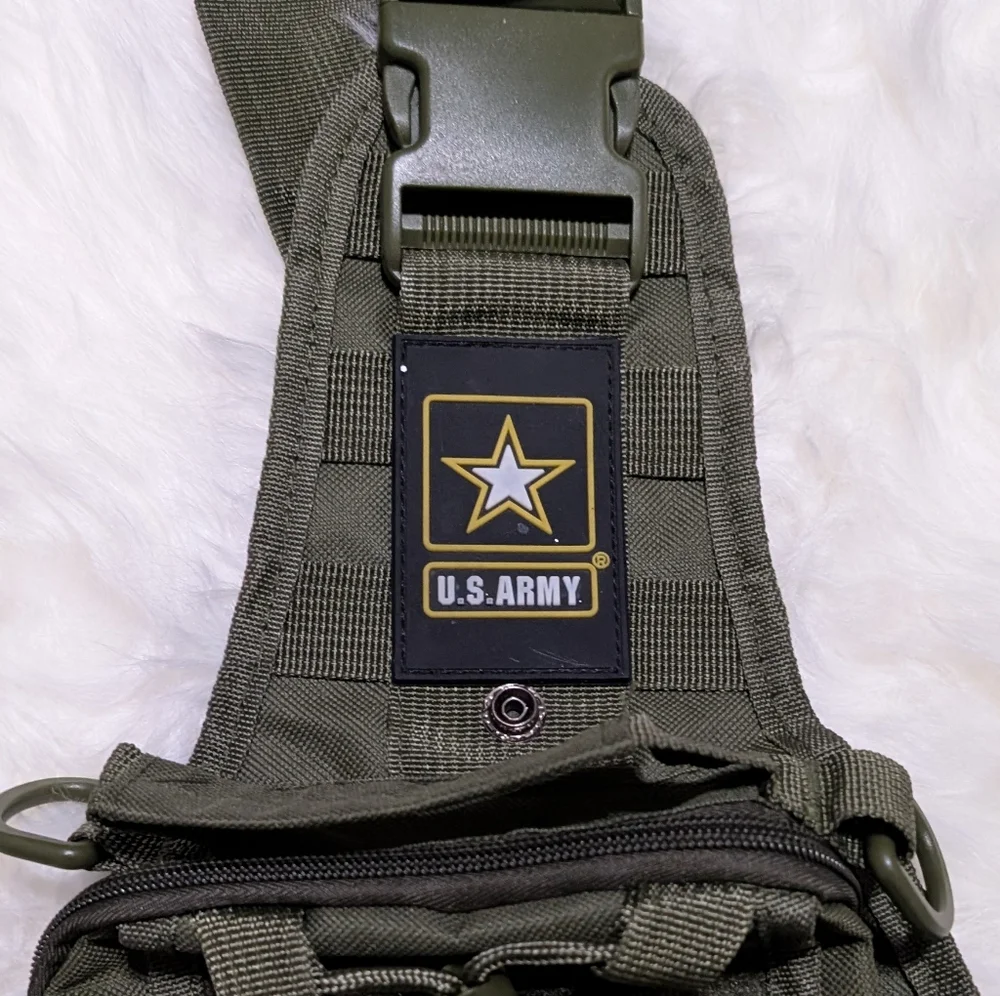 U.S. Army Green Tactical Crossbody Bag - Picture 2 of 4